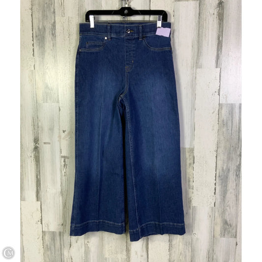 Jeans Cropped By Spanx In Blue Denim, Size: 8