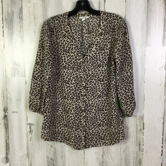 Top 3/4 Sleeve By Maurices In Animal Print, Size: S