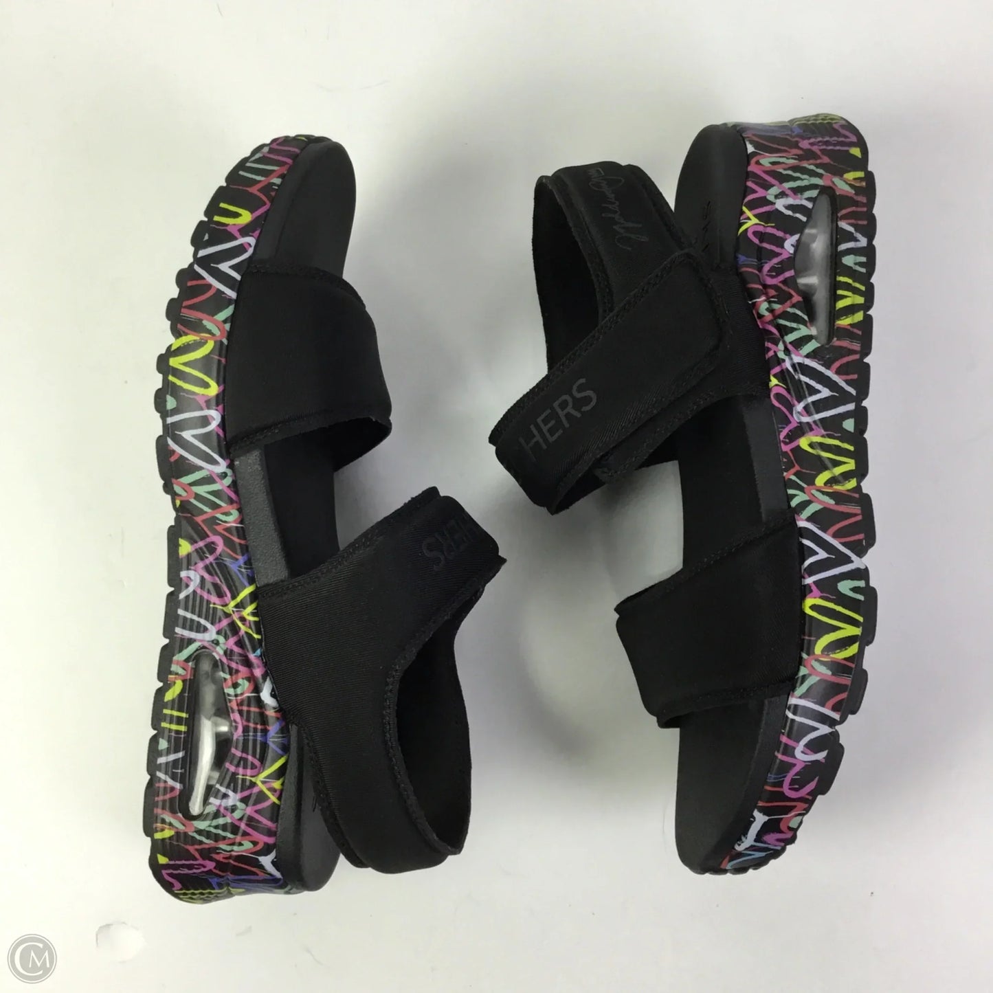 Sandals Heels Platform By Skechers In Black, Size: 8