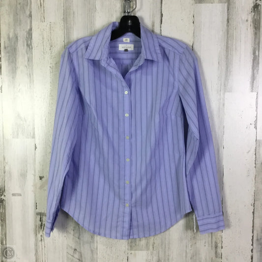 Blouse Long Sleeve By Loft In Blue, Size: Xs