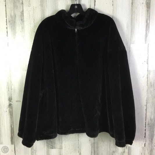 Sweatshirt Collar By A New Day In Black, Size: 2x