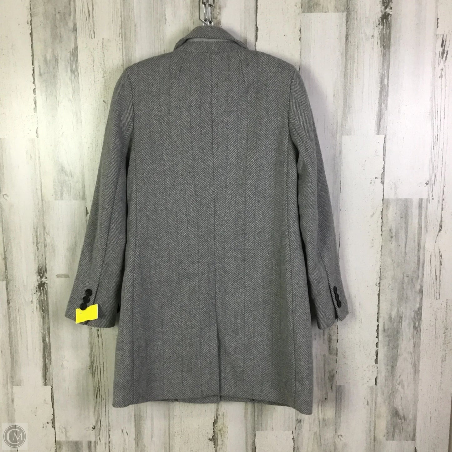 Coat Peacoat By Banana Republic In Grey, Size: Xs