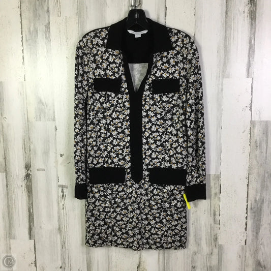 Tunic Designer By Diane Von Furstenberg In Black & White, Size: Xs