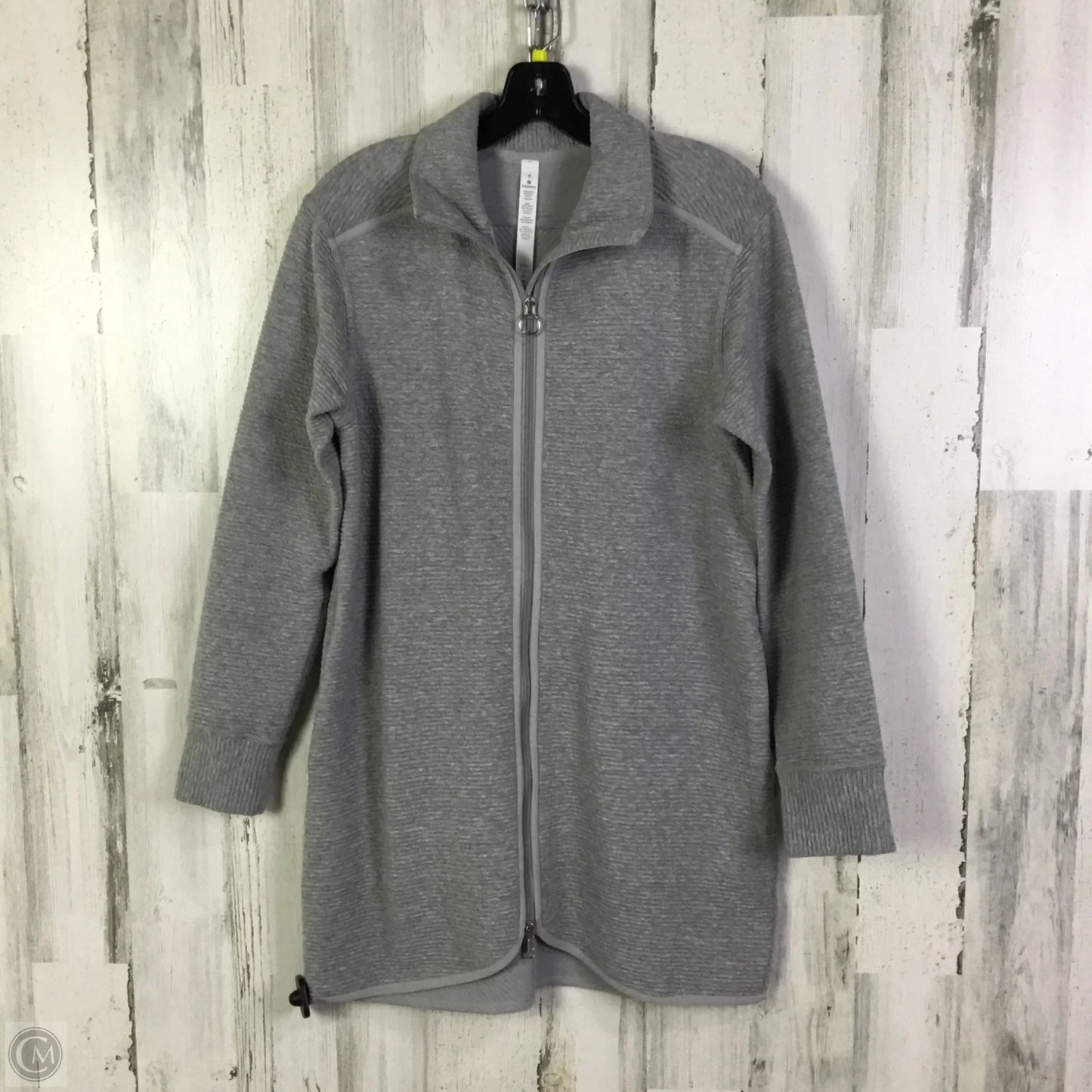 Athletic Jacket By Lululemon In Grey, Size: 6