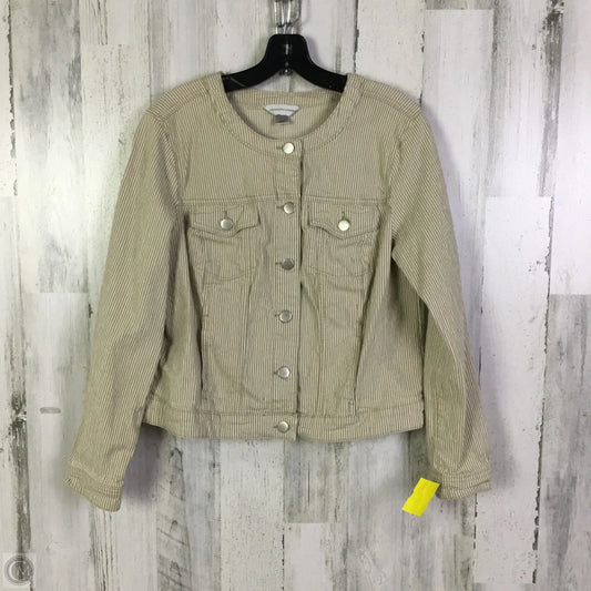 Jacket Other By Christopher And Banks In Tan, Size: L