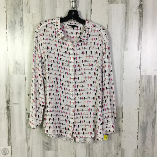 Top Long Sleeve By Jane And Delancey In White, Size: 1x