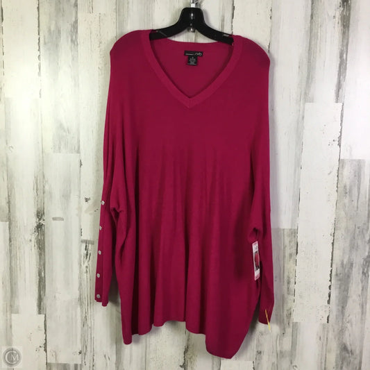 Sweater  Tunic By Rxb In Pink, Size: