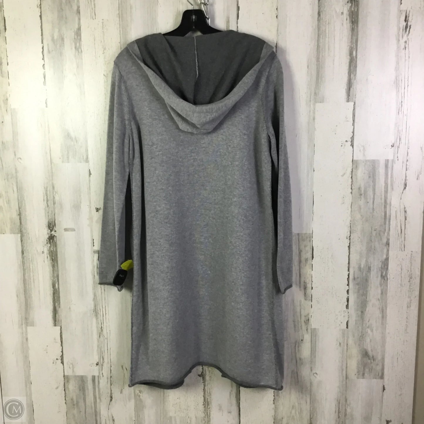 Sweater Cardigan By Eileen Fisher In Grey, Size: S