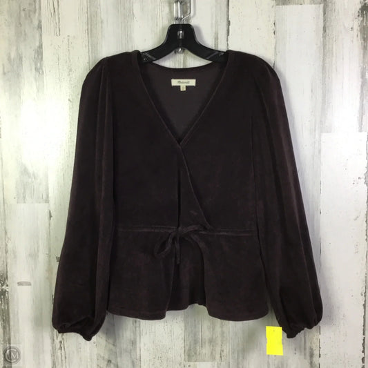 Top Long Sleeve By Madewell In Purple, Size: Xs