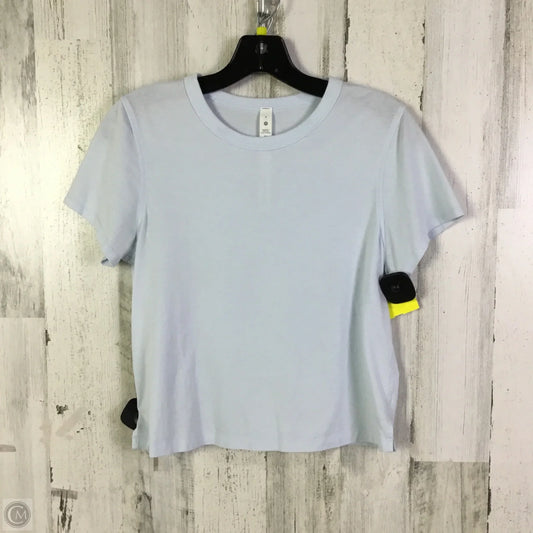 Athletic Top Short Sleeve By Lululemon In Blue, Size: S