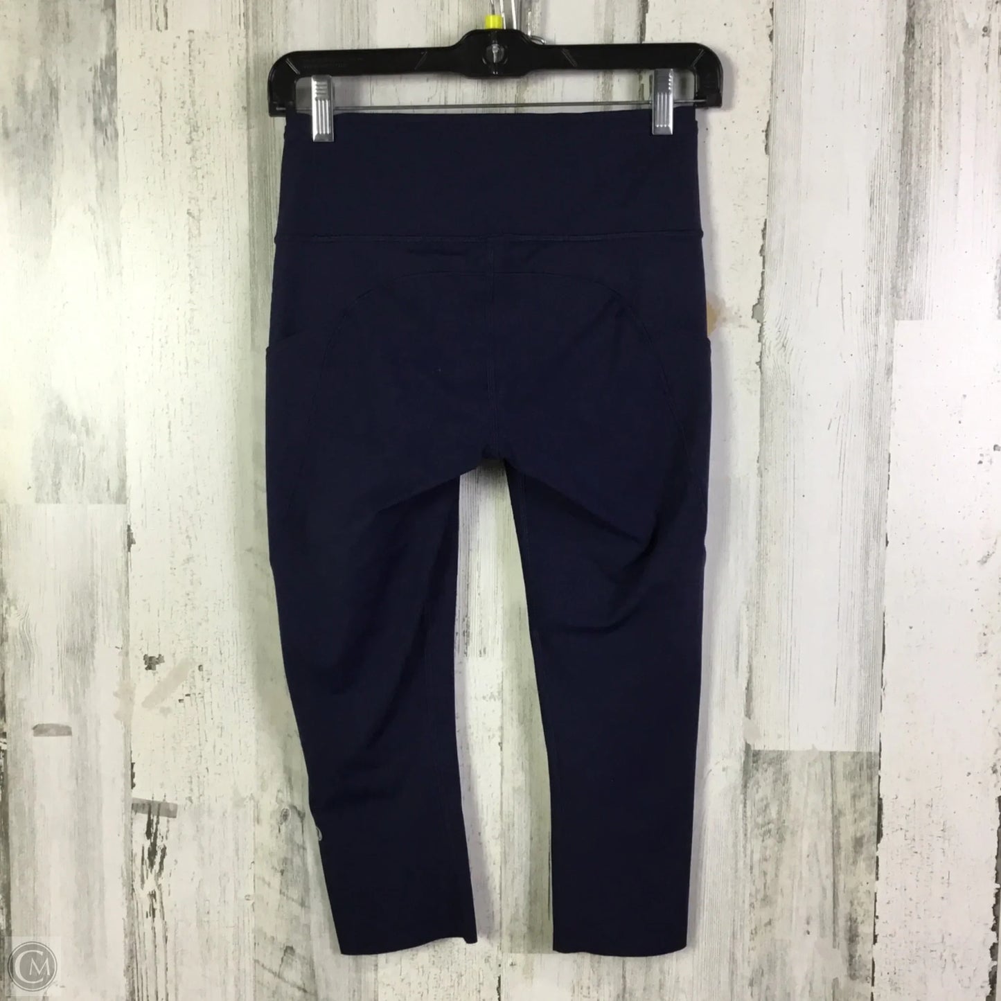Athletic Capris By Lululemon In Blue, Size: 6