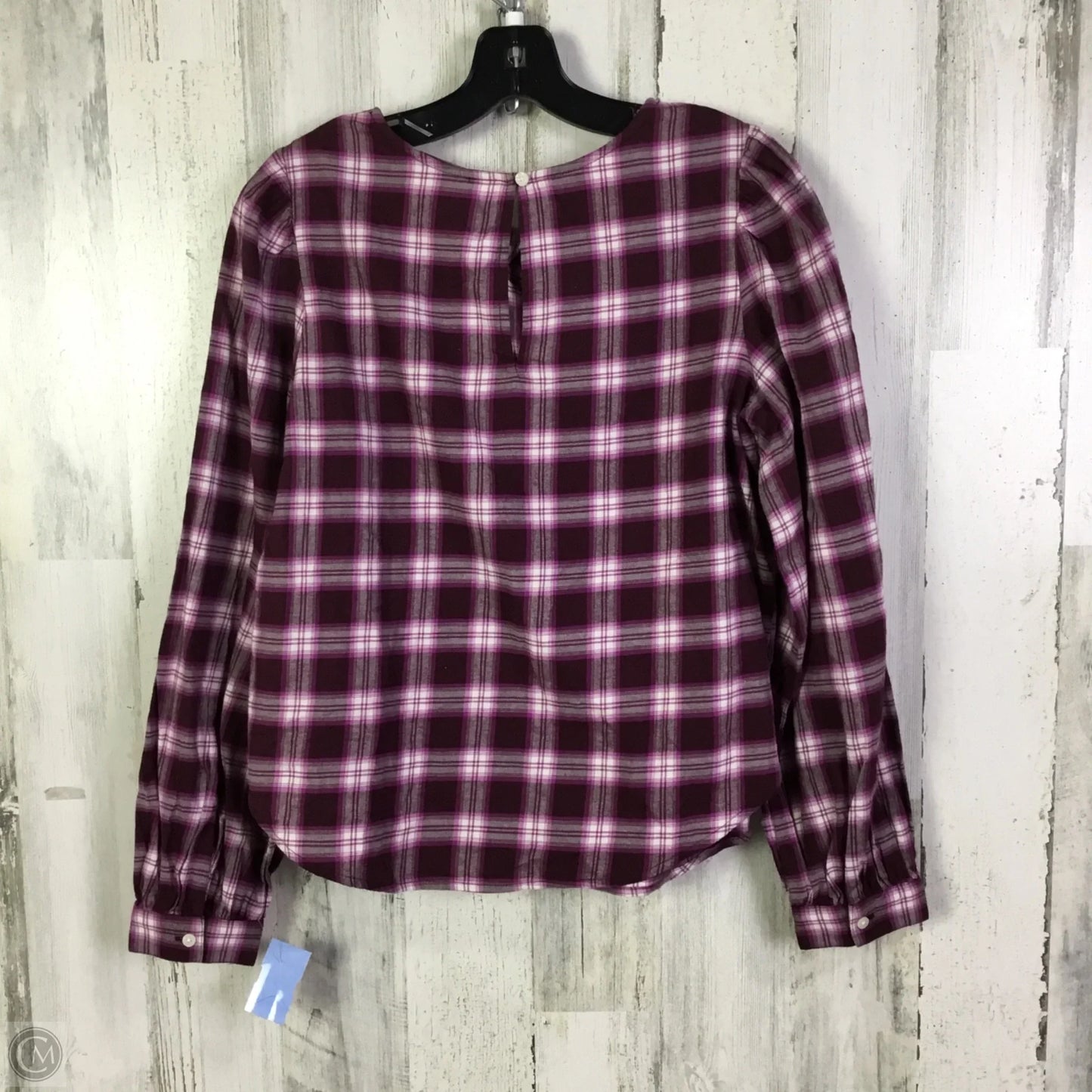 Top Long Sleeve By Loft  In Purple, Size: S