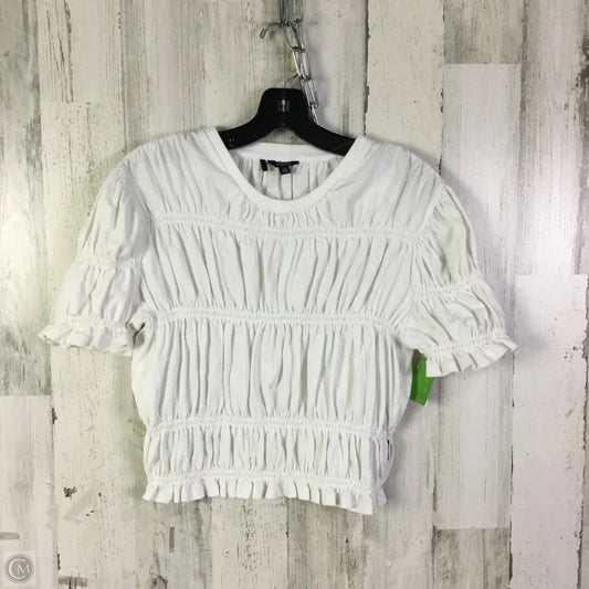Top Short Sleeve By Buffalo David Bitton In White, Size: L
