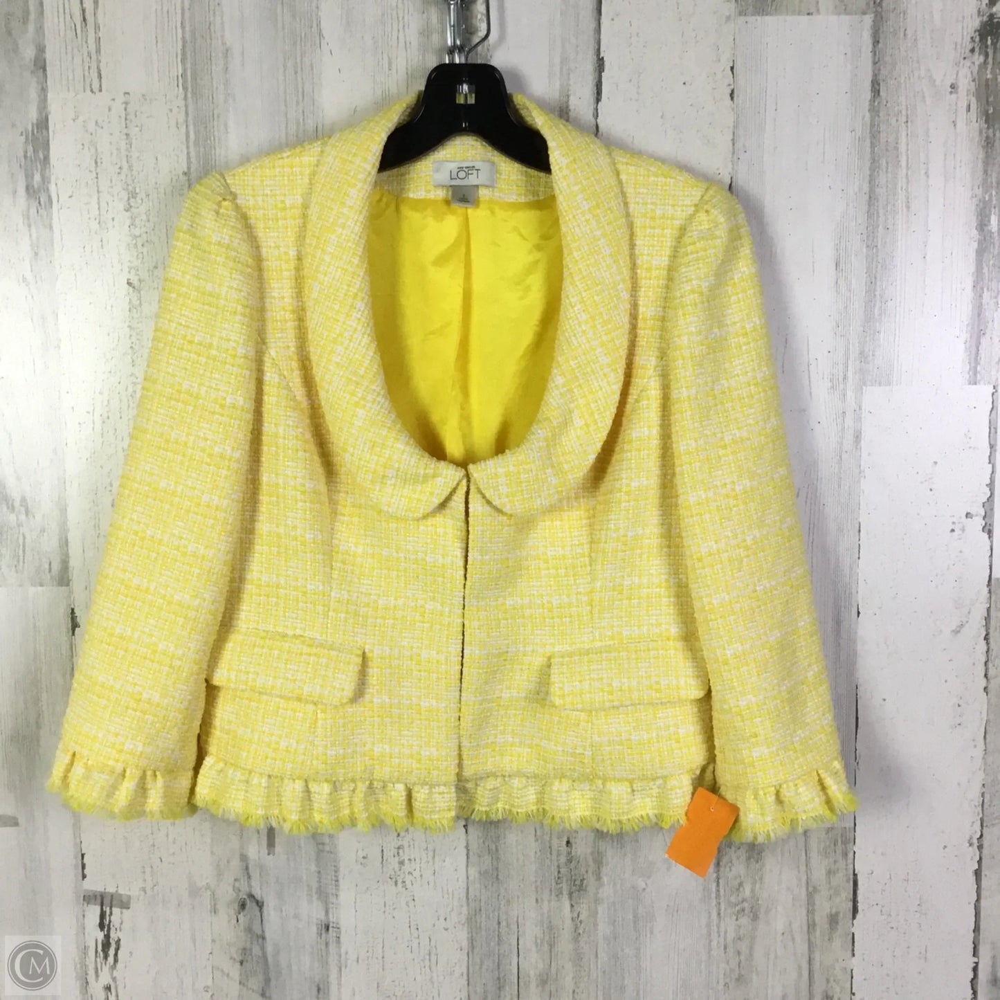 Blazer By Loft In Yellow, Size: Xs