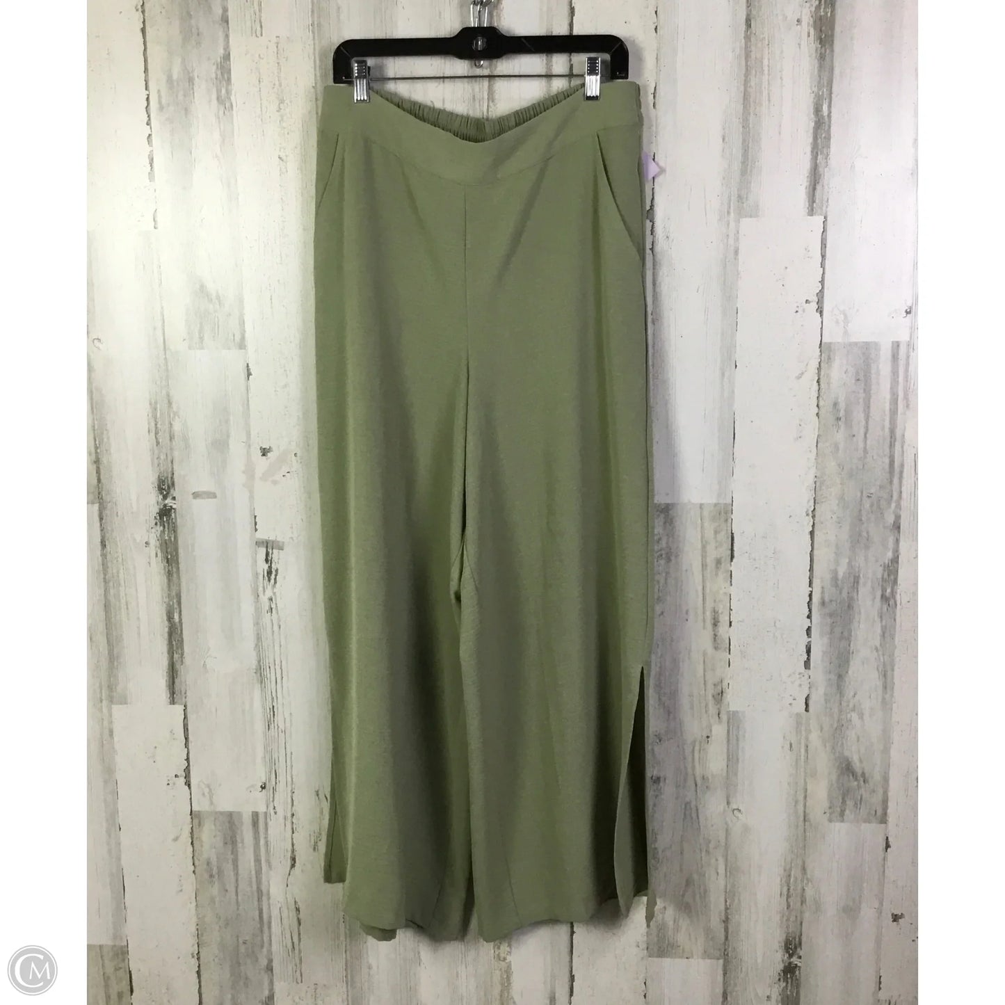 Lounge Set Pants By Adrianna Papell In Green, Size: L
