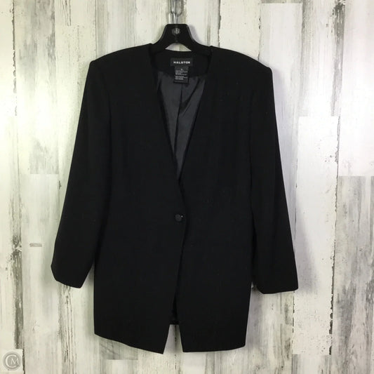 Blazer Designer By Halston In Black, Size: M