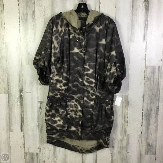 Coat Raincoat By Clothes Mentor In Grey, Size: M