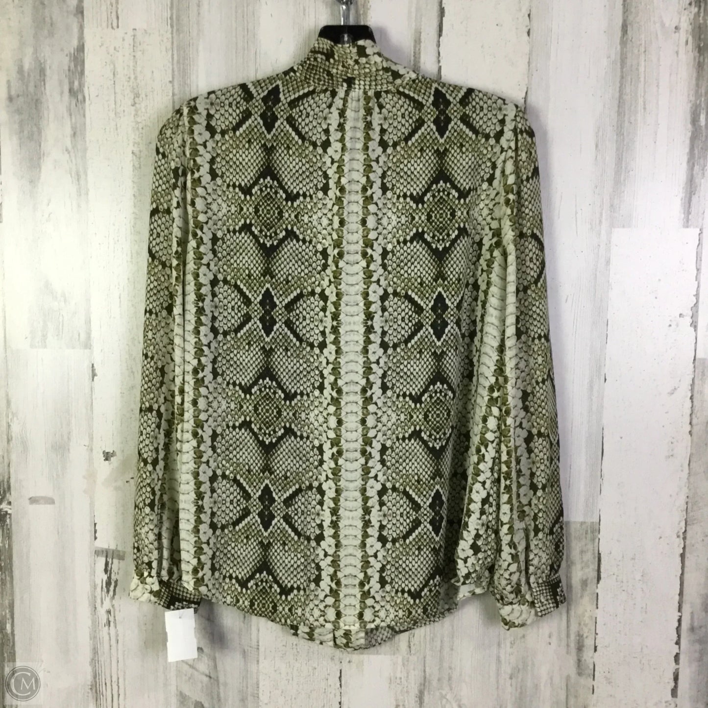 Blouse Long Sleeve By J. Crew In Green, Size: S
