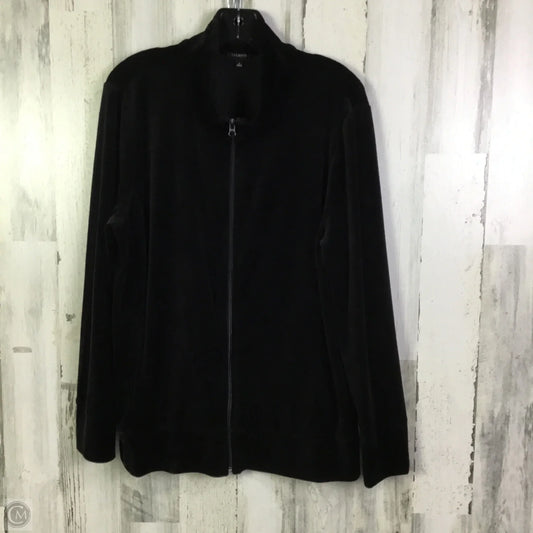 Jacket Faux Fur & Sherpa By Talbots In Black, Size: L