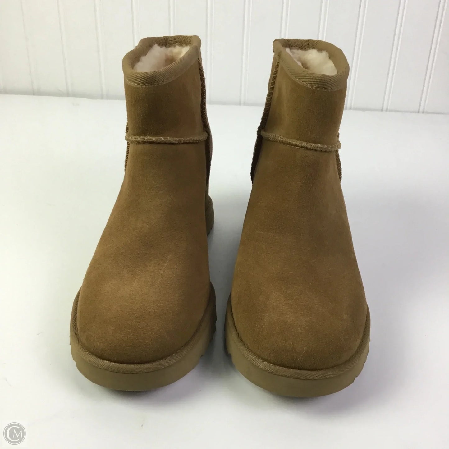 Boots Designer By Ugg In Tan, Size: 6.5