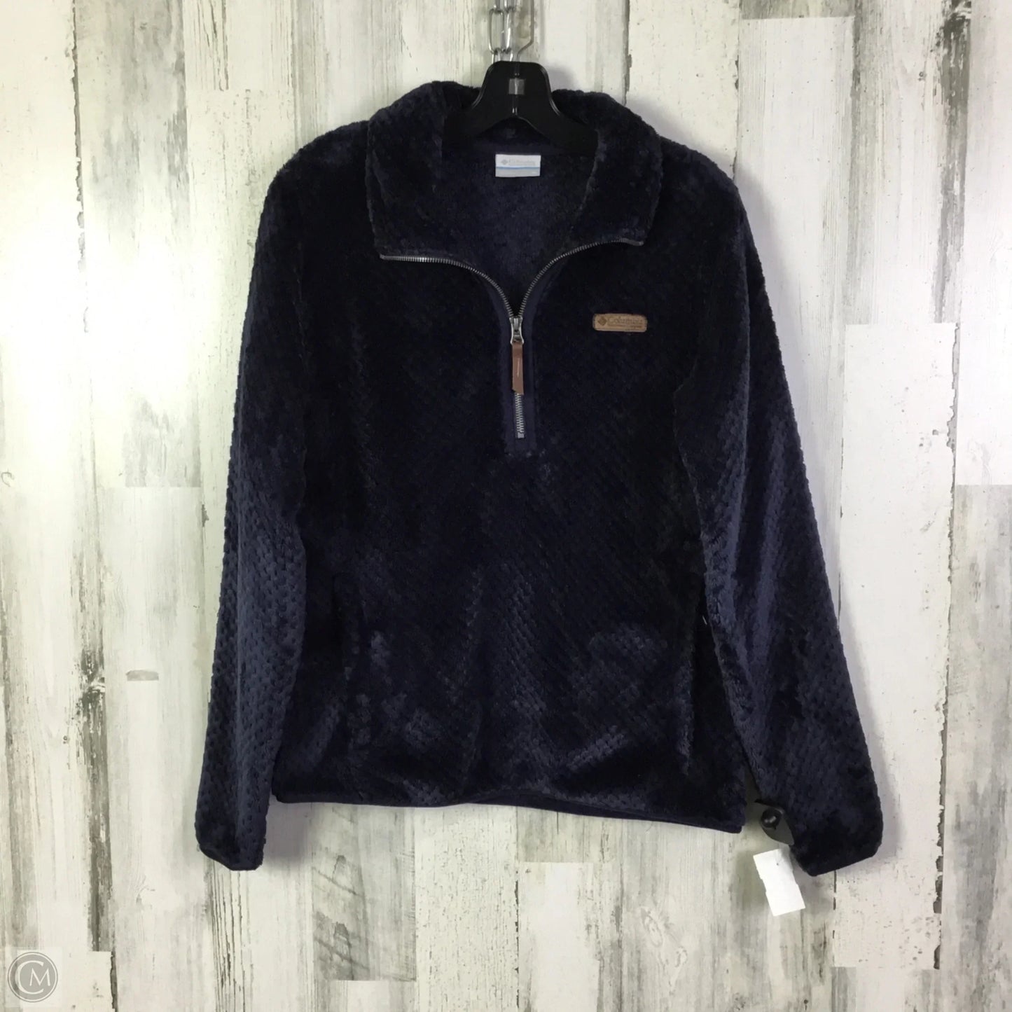 Jacket Faux Fur & Sherpa By Columbia In Blue, Size: M