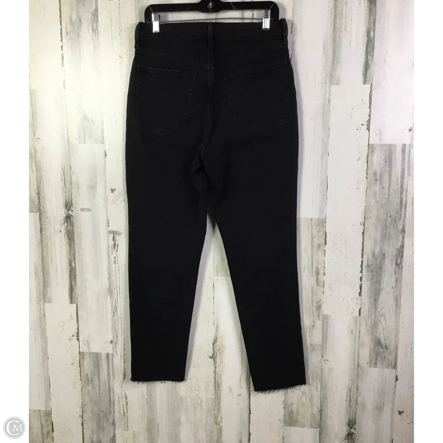 Jeans Straight By Old Navy In Black Denim, Size: 10