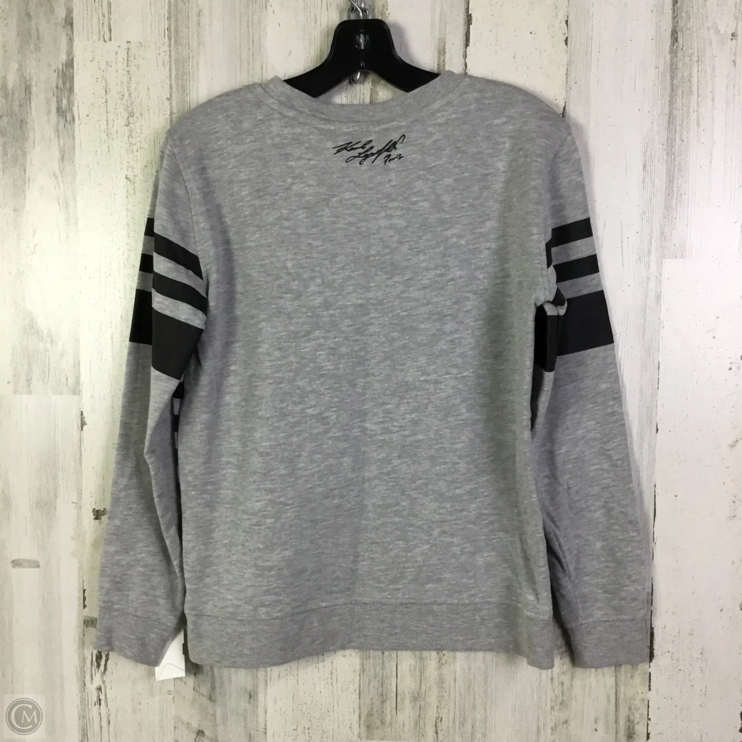 Sweater Designer By Karl Lagerfeld In Grey, Size: Xs