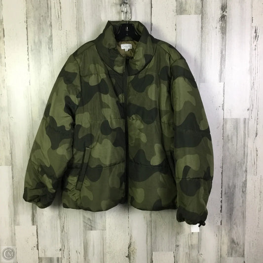 Jacket Puffer & Quilted By Mudpie In Green, Size: Xl