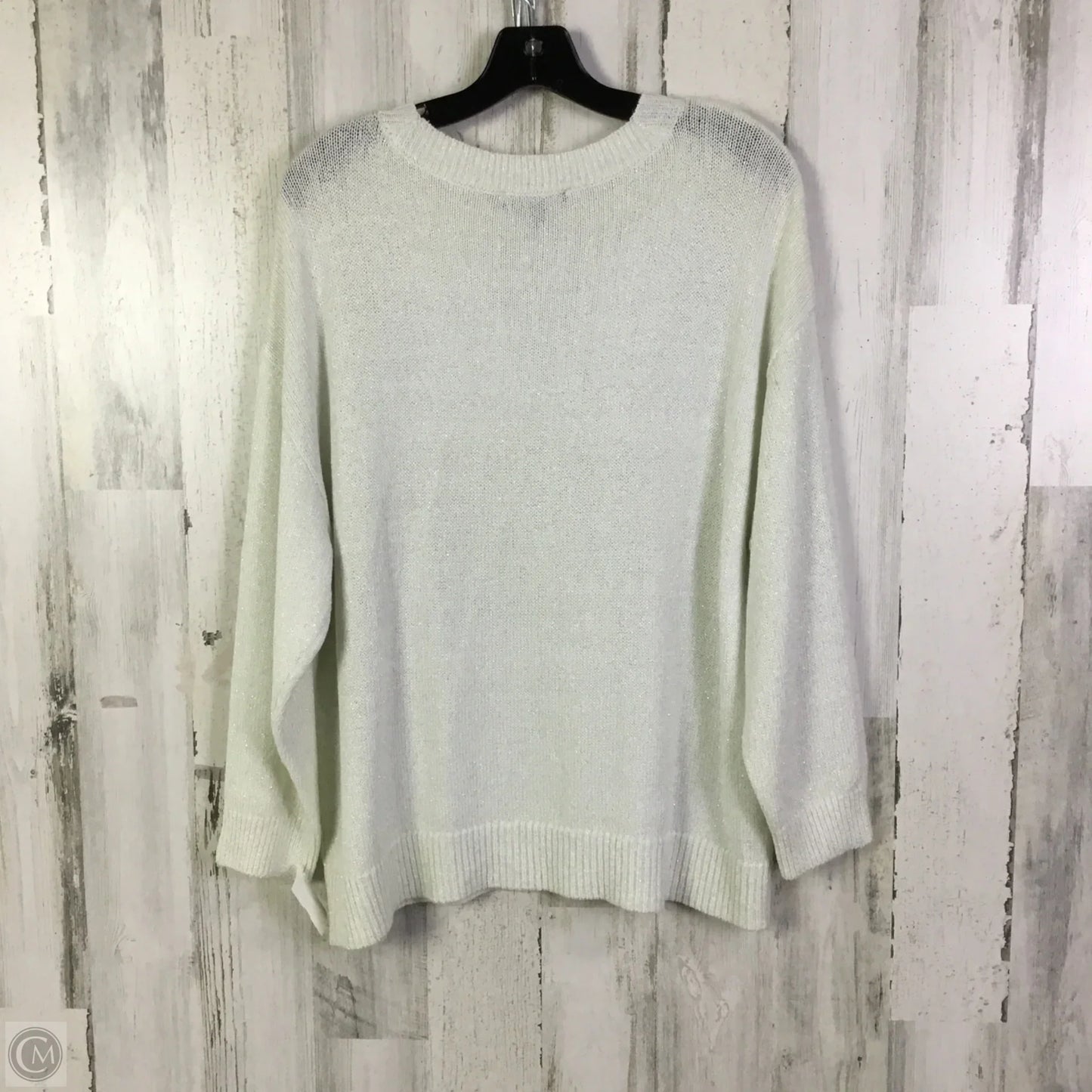Sweater By Ann Taylor In White, Size: Xl