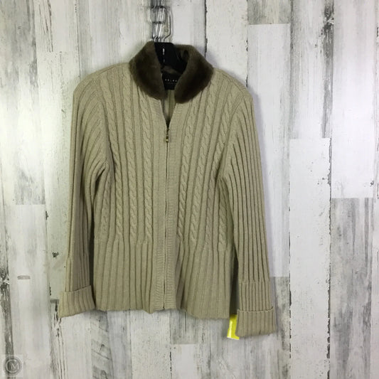 Sweater Cardigan By Axcess In Cream, Size: S