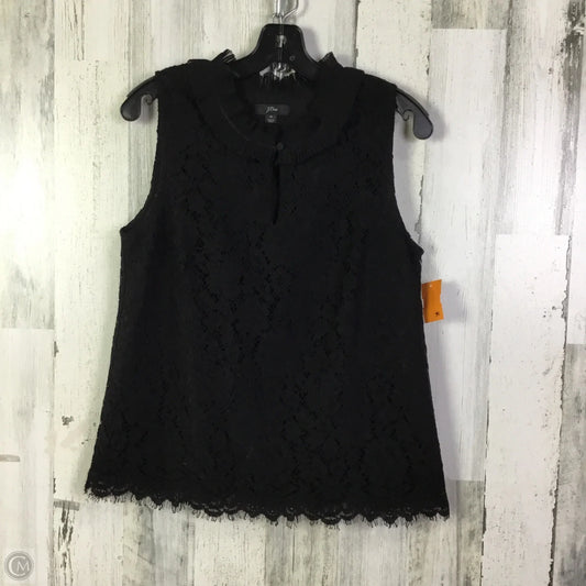 Blouse Sleeveless By J. Crew In Black, Size: M