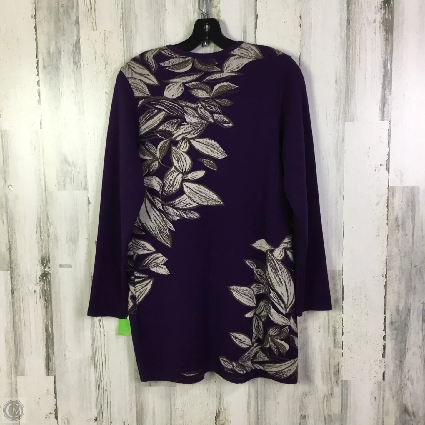 Sweater Cardigan By Chicos In Purple, Size: S