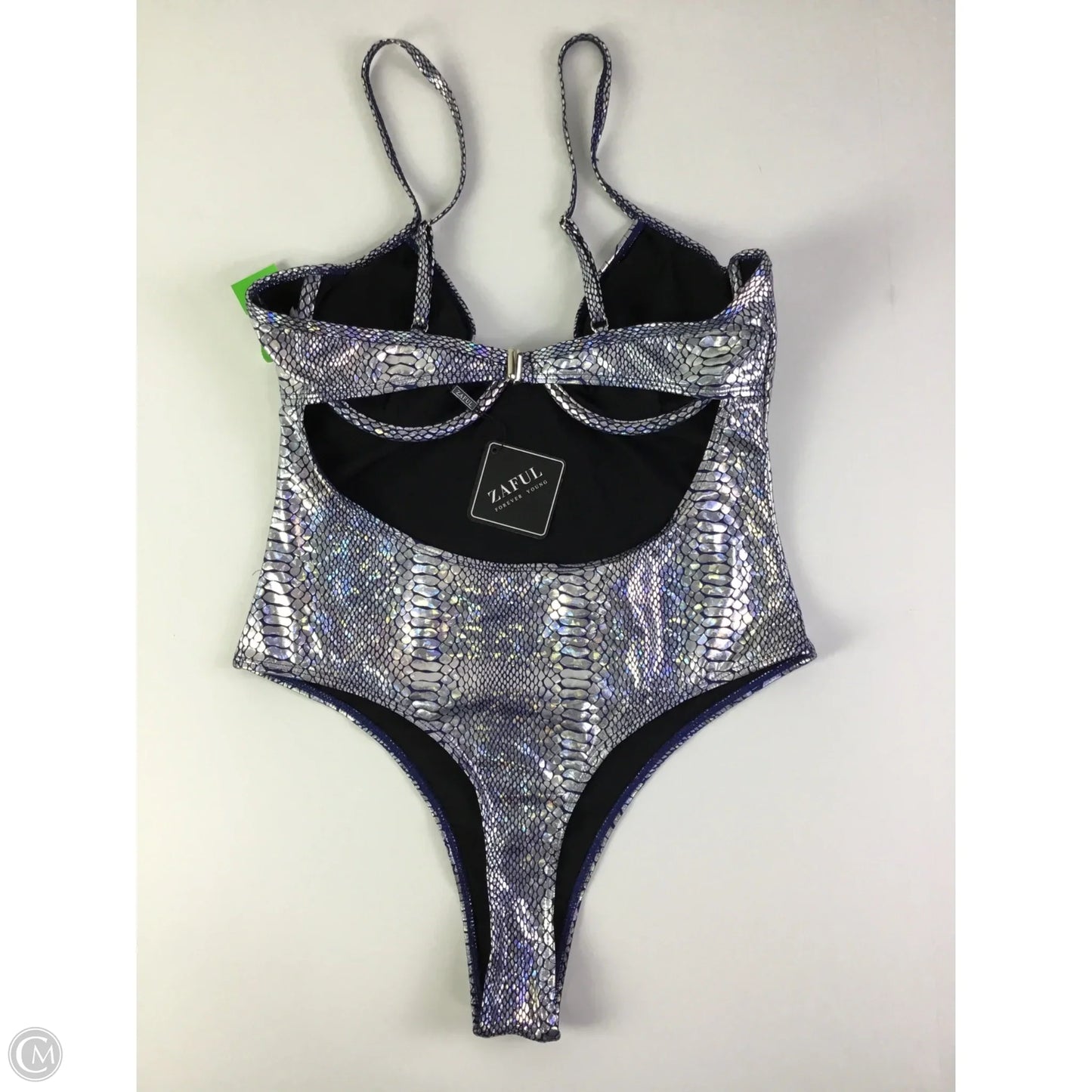 Swimsuit By Zaful In Silver, Size: M