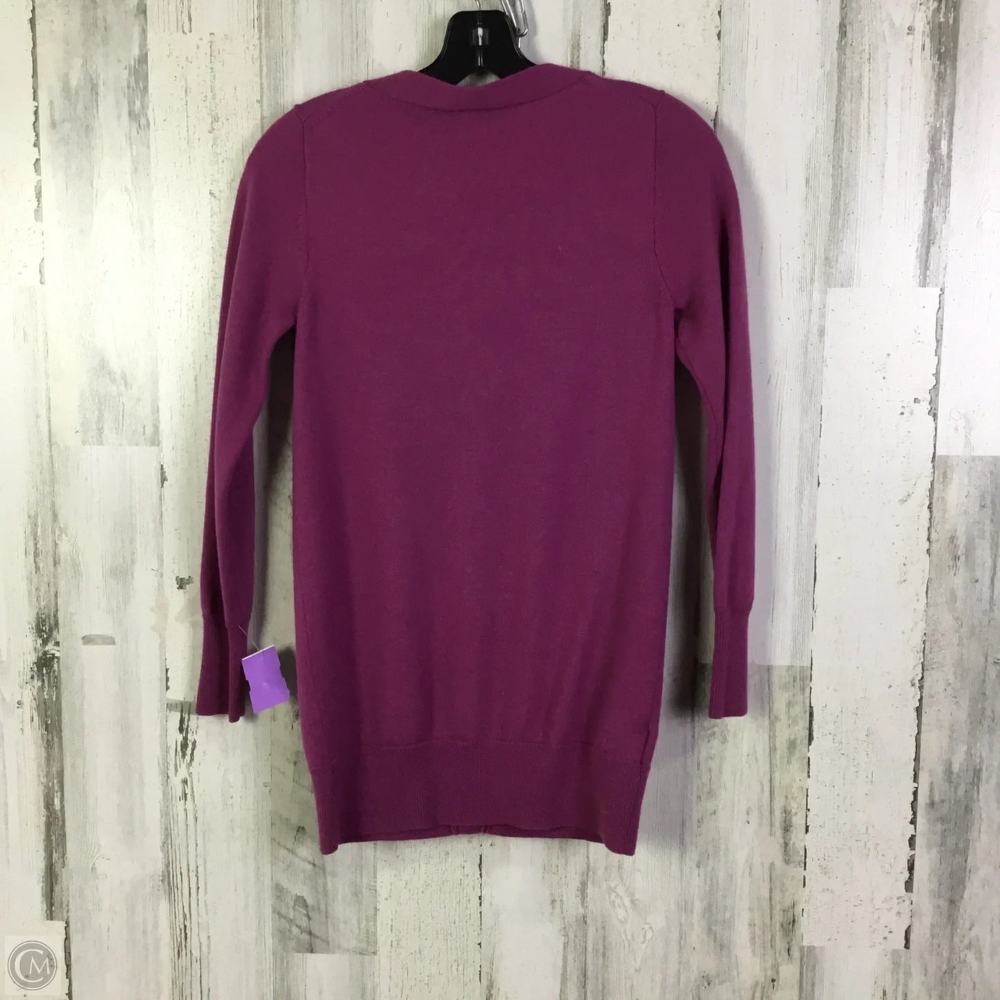 Cardigan By Ann Taylor In Purple, Size: XS