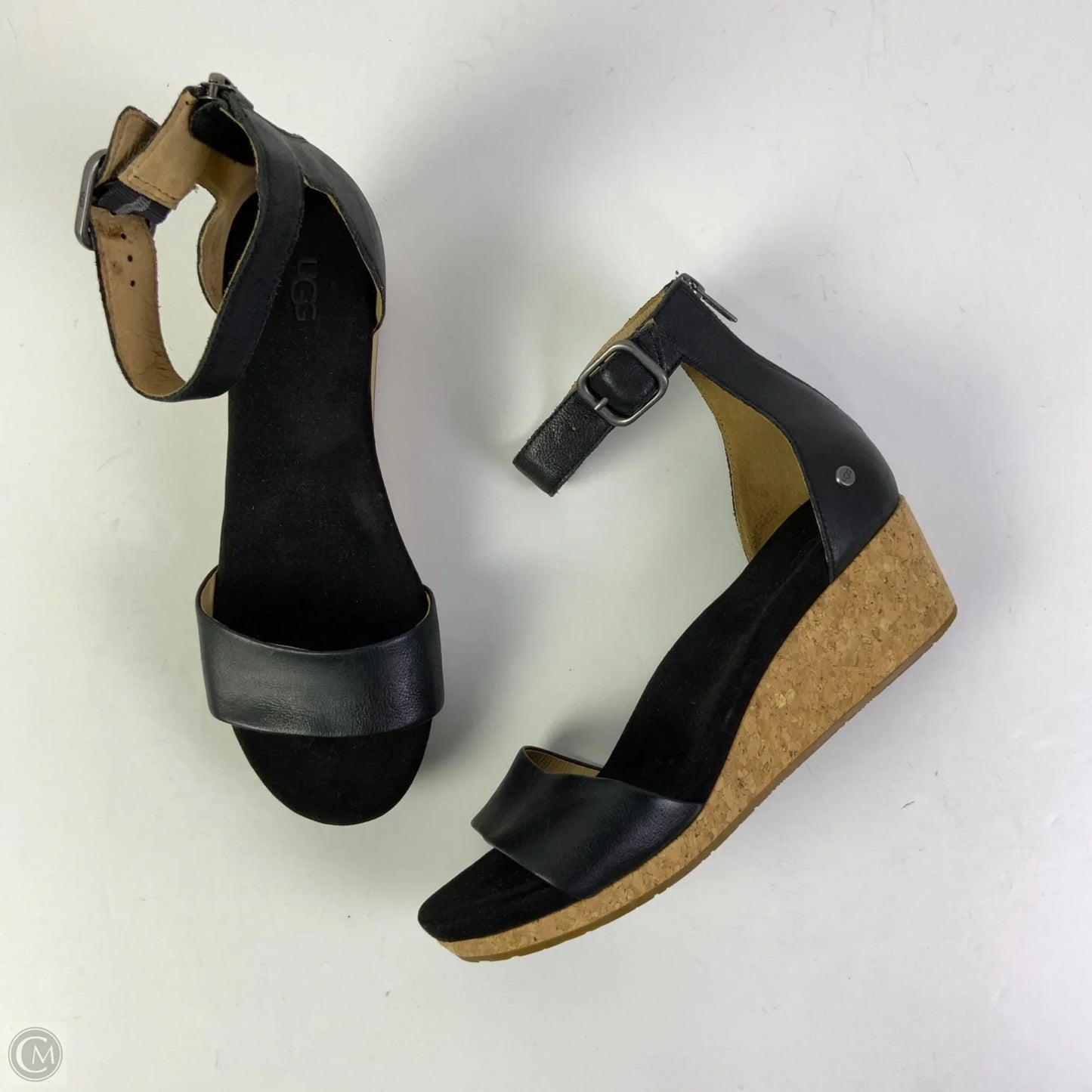 Sandals Designer By Ugg In Black, Size: 10