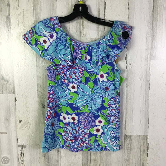 Top Sleeveless Designer By Lilly Pulitzer In Blue, Size: S