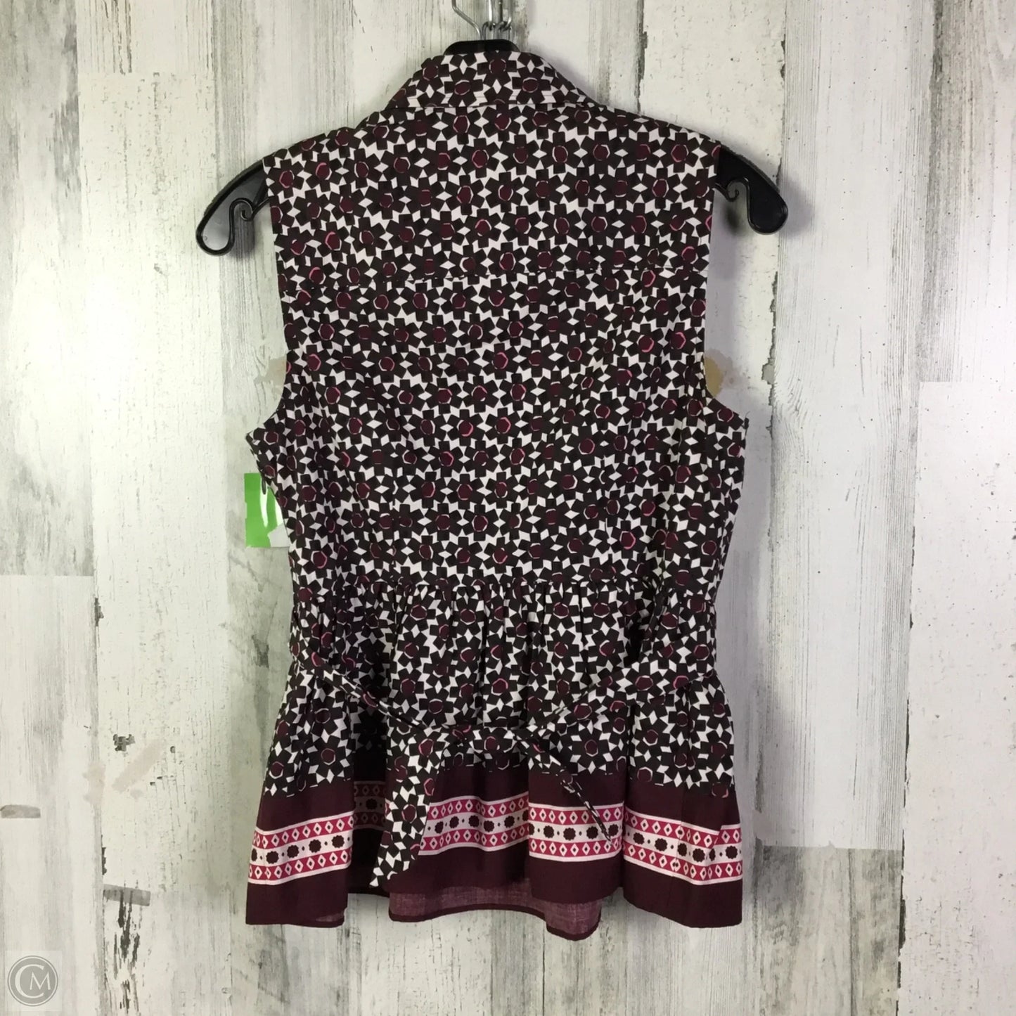 Top Sleeveless Designer By Kate Spade In Maroon, Size: S