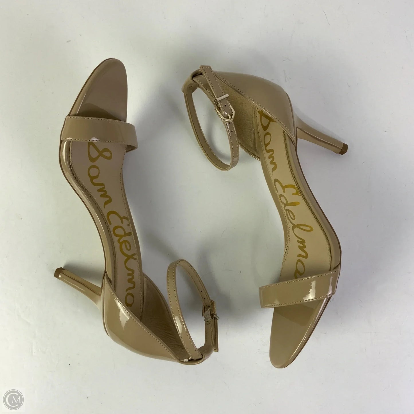 Sandals Heels Stiletto By Sam Edelman In Tan, Size: 8.5