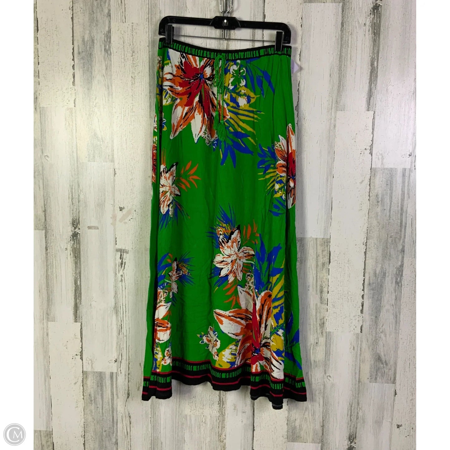 Skirt Maxi By Flying Tomato In Green, Size: 12