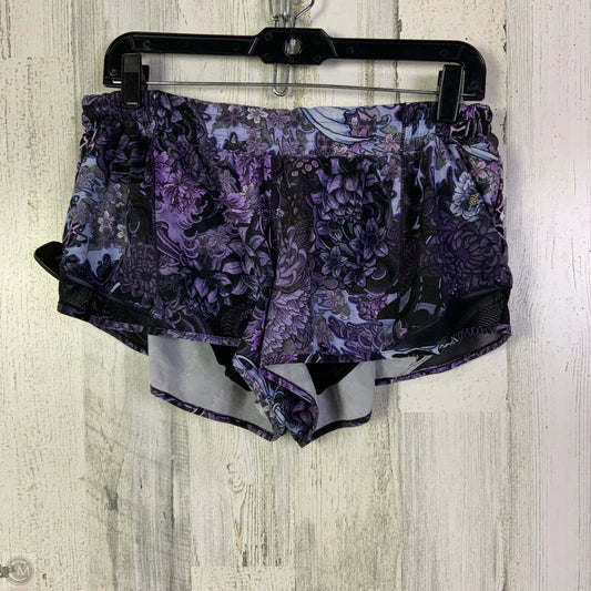 Athletic Shorts By Lululemon In Purple, Size: 12