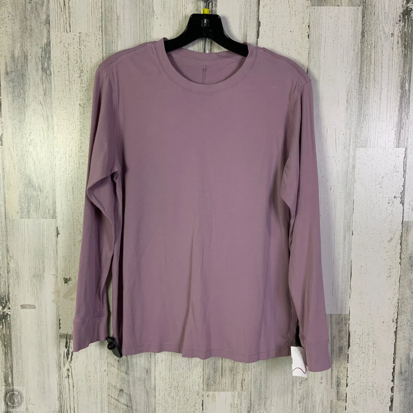 Athletic Top Long Sleeve Crewneck By Lululemon In Purple, Size: M