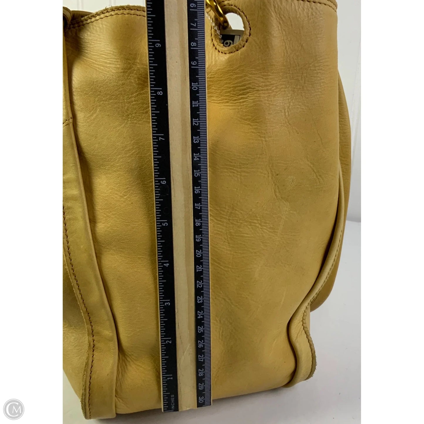 Handbag Leather By Margot, Size: Large