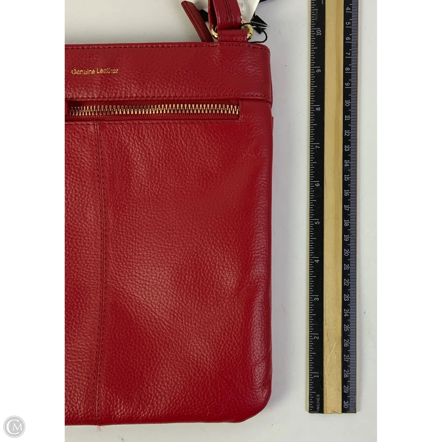 Crossbody Leather By Clothes Mentor, Size: Small