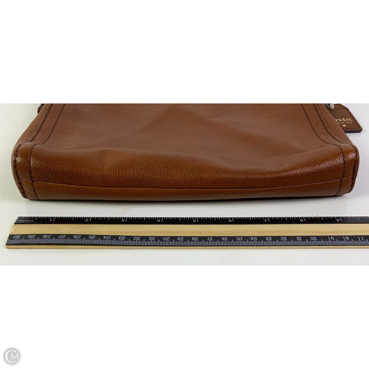 Crossbody Leather By Fossil, Size: Small