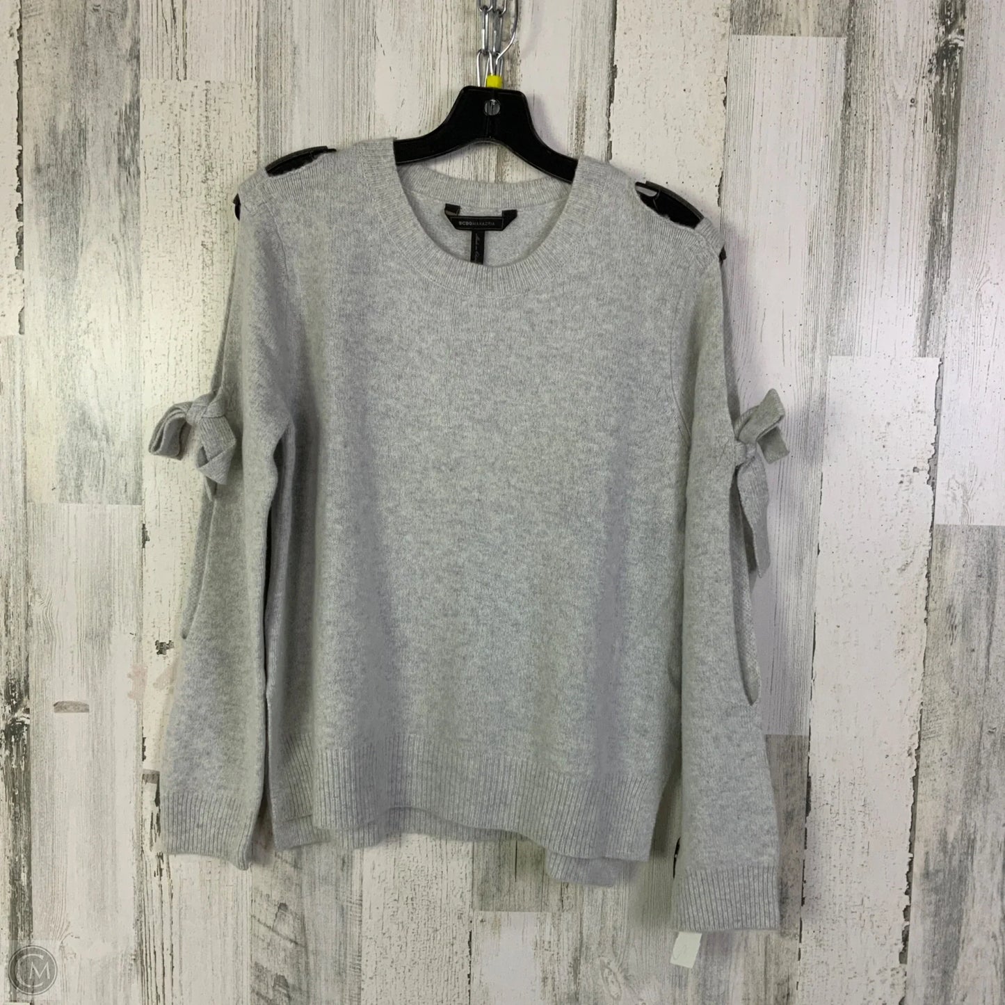 Sweater By Bcbgmaxazria In Grey, Size: M