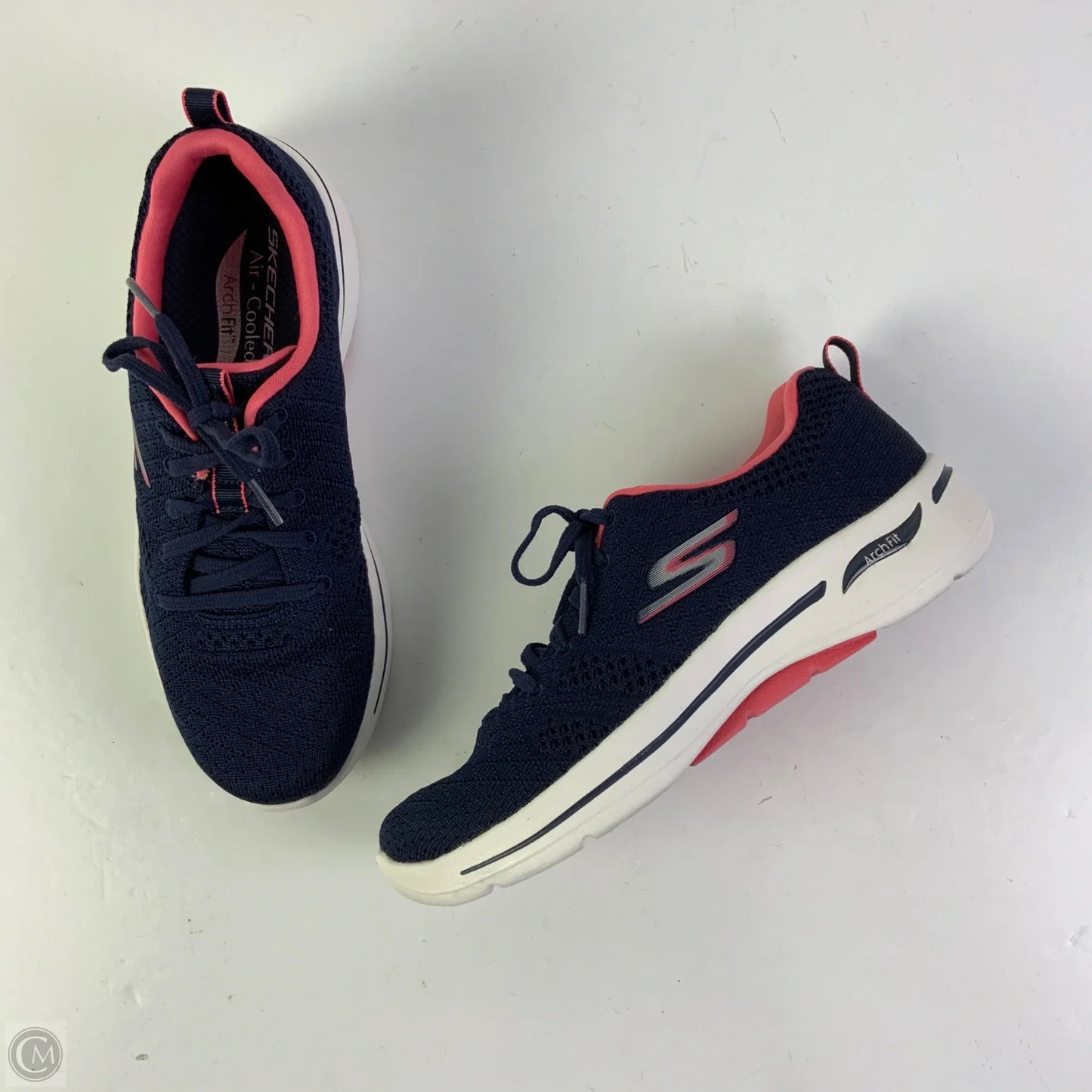 Shoes Athletic By Skechers In Navy, Size: 8