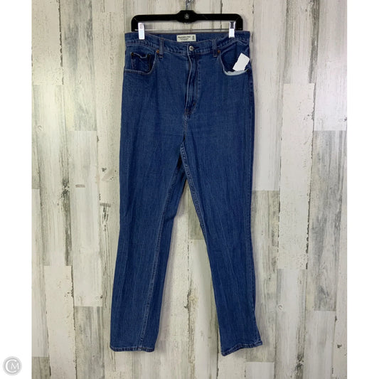 Jeans Straight By Abercrombie And Fitch In Blue Denim, Size: 12