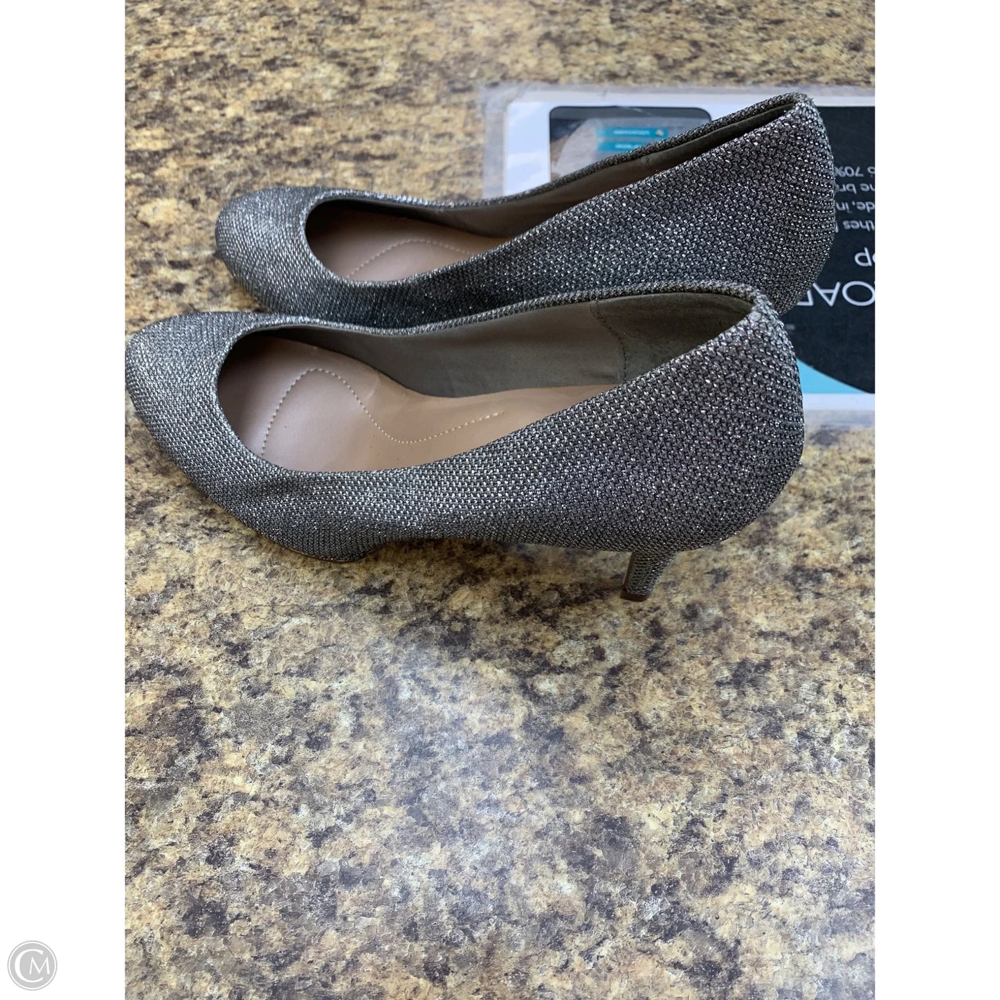 Shoes Heels Stiletto By Style And Company In Silver, Size: 9
