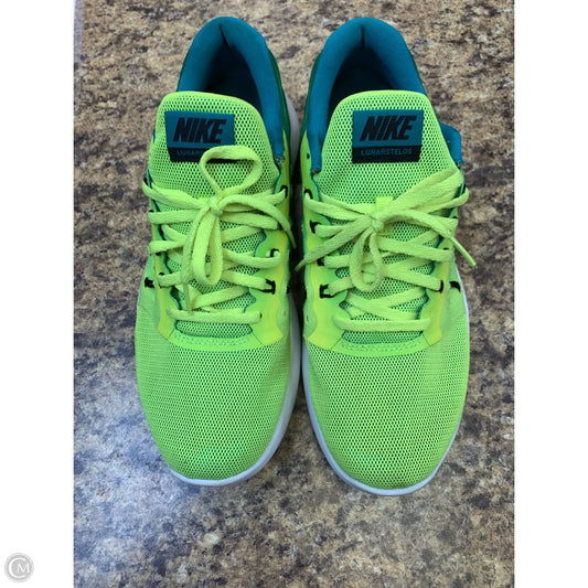 Shoes Athletic By Nike In Green & Yellow, Size: 8.5