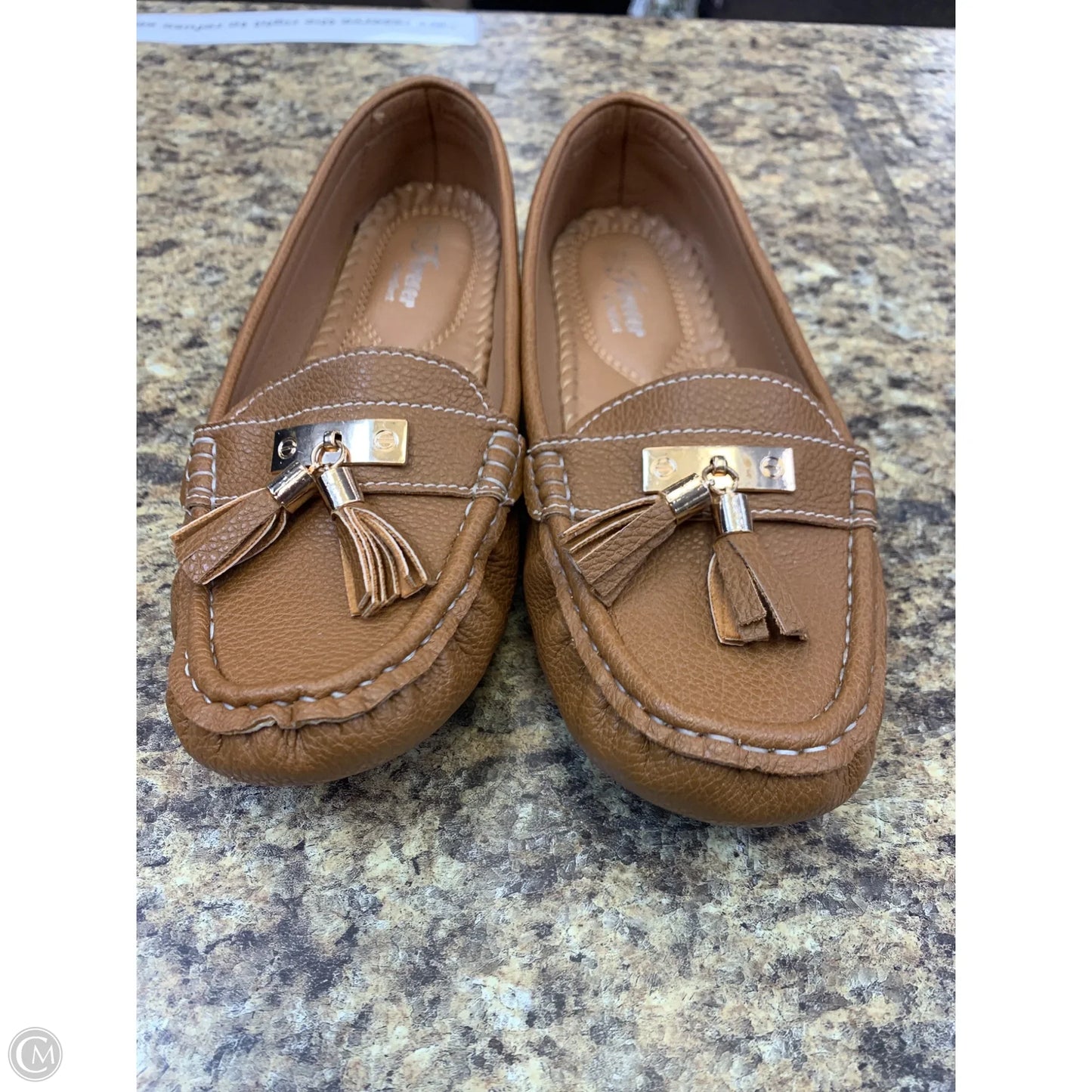 Shoes Flats By Forever In Brown, Size: 9